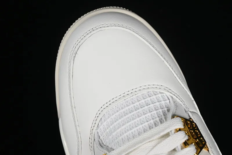 All categories Air Jordan Jordan series basketball shoes Air Jordan 4 GX foreign trade version Air Jordan 4 Retro "Metallic Gold" AJ4 Joe 4 meters white gold AQ9129-170